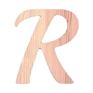 Unfinished Wooden Playball Italic Letter R (6.25 Inches) - CaringForTots - Professional Baby and Children's Products | Caring for Growth, Caring for Every Moment* Letters