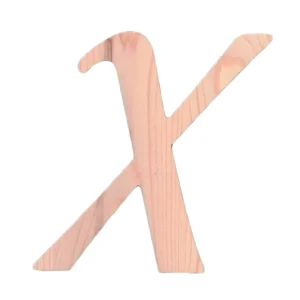 Unfinished Wooden Playball Italic Letter X (6.25 Inches) - CaringForTots - Professional Baby and Children's Products | Caring for Growth, Caring for Every Moment* Letters