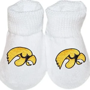 Clothing | University of Iowa Newborn Booties - CaringForTots - Professional Baby and Children's Products | Caring for Growth, Caring for Every Moment