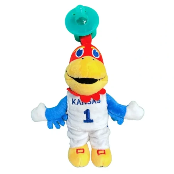 Toys | University of Kansas - BigJay Plush Pacifier - CaringForTots - Professional Baby and Children's Products | Caring for Growth, Caring for Every Moment