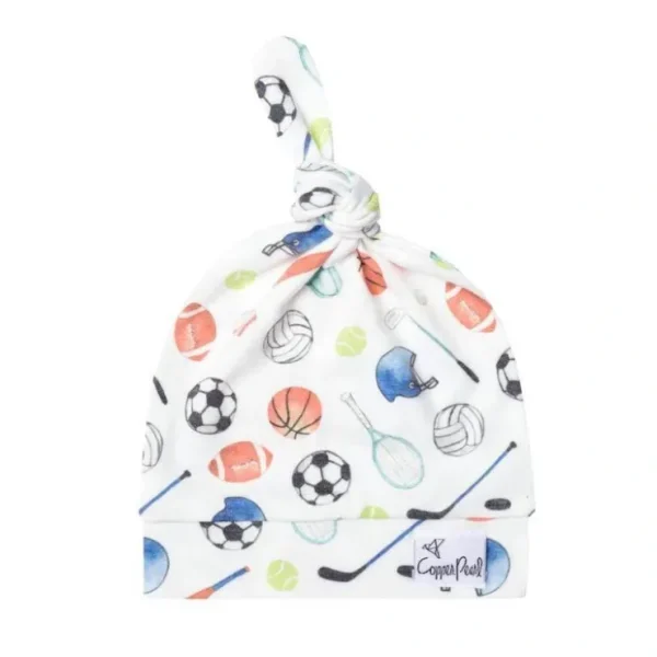 Varsity Top Knot Hat - CaringForTots - Professional Baby and Children's Products | Caring for Growth, Caring for Every Moment* Clothing