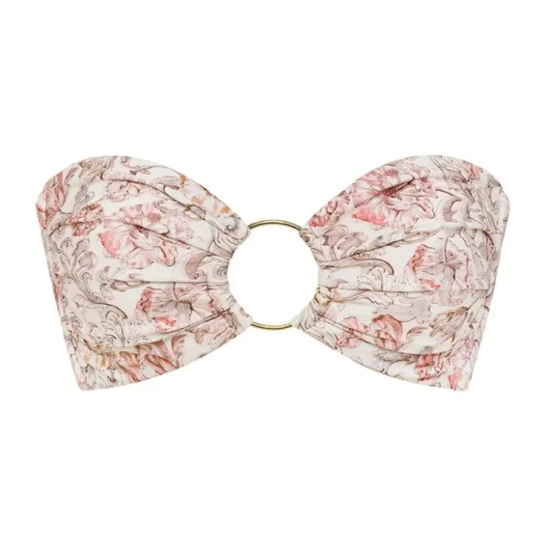 Venecia Floral Tori Ties Bandeau Bikini Top - CaringForTots - Professional Baby and Children's Products | Caring for Growth, Caring for Every Moment* Bikinis