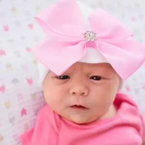 Vera Bow Hospital Hat - CaringForTots - Professional Baby and Children's Products | Caring for Growth, Caring for Every Moment* Hats