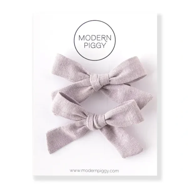 Verbena | Pigtail Set - Hand-tied Bow - CaringForTots - Professional Baby and Children's Products | Caring for Growth, Caring for Every Moment* Hand-tied bow