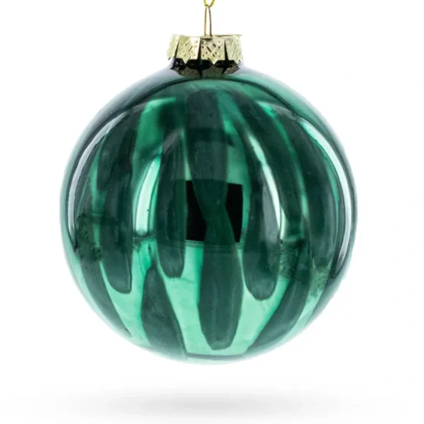 Vibrant Green Oblong - Blown Glass Christmas Ornament - CaringForTots - Professional Baby and Children's Products | Caring for Growth, Caring for Every Moment* Christmas Tree Ornaments