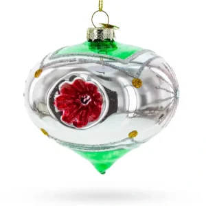 Vintage-style Tear Drop Indented - Timeless Blown Glass Christmas Ornament - CaringForTots - Professional Baby and Children's Products | Caring for Growth, Caring for Every Moment* Christmas Tree Ornaments
