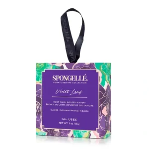 Violet Leaf | Boxed Flower - CaringForTots - Professional Baby and Children's Products | Caring for Growth, Caring for Every Moment* Body Wash Infused Buffer