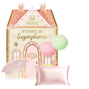Visions Of Sugarplums Bath Balm, Pillowcase & Eye Mask Set - CaringForTots - Professional Baby and Children's Products | Caring for Growth, Caring for Every Moment* Gift Set
