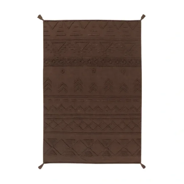 Washable Rug Tribu Soil Brown - Re Edition + Canvas - CaringForTots - Professional Baby and Children's Products | Caring for Growth, Caring for Every Moment* Cotton Rugs