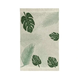 Washable Rug Tropical Green - Plants - CaringForTots - Professional Baby and Children's Products | Caring for Growth, Caring for Every Moment* Cotton Rugs