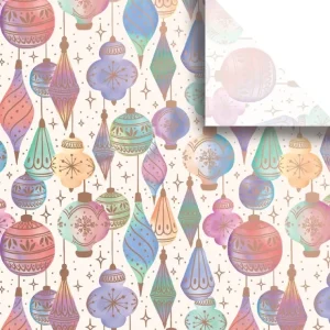 Watercolor Ornaments 20" x 30" Christmas Gift Tissue Paper - CaringForTots - Professional Baby and Children's Products | Caring for Growth, Caring for Every Moment* Gift Tissue Paper