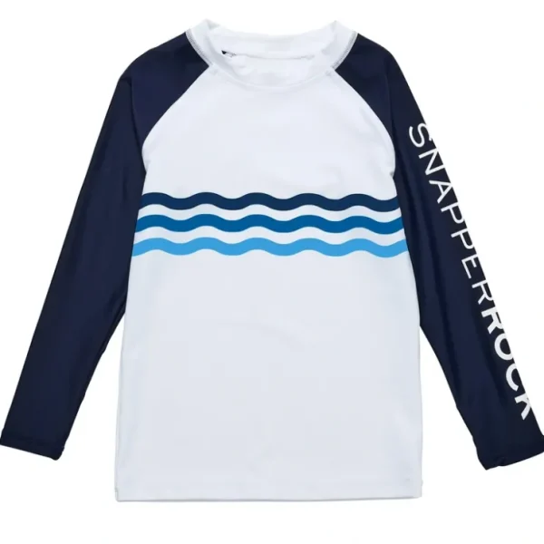 Wave Stripe Ls Rash Top - CaringForTots - Professional Baby and Children's Products | Caring for Growth, Caring for Every Moment* All Products