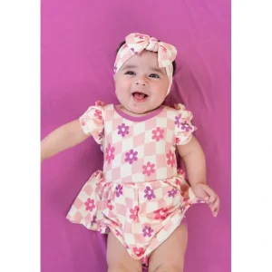Wavey Daisy Checkers Dream Bow - CaringForTots - Professional Baby and Children's Products | Caring for Growth, Caring for Every Moment* The Dream Bow