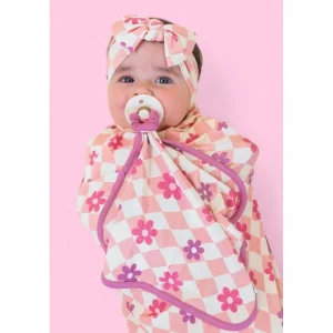 Wavey Daisy Checkers Dream Lovey - CaringForTots - Professional Baby and Children's Products | Caring for Growth, Caring for Every Moment* Security Blankets