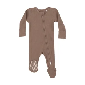 Shop All | 2 Way Zipper Footie - Basic - Solid Sinopia Fresco - CaringForTots - Professional Baby and Children's Products | Caring for Growth, Caring for Every Moment
