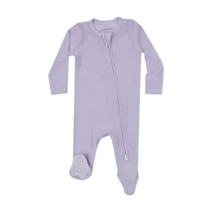 Shop All | 2 Way Zipper Footie - Solid Orchid Petal - CaringForTots - Professional Baby and Children's Products | Caring for Growth, Caring for Every Moment