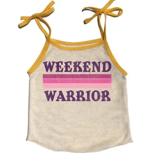 Clothing | Weekend Warrior Terry Tie Tank - CaringForTots - Professional Baby and Children's Products | Caring for Growth, Caring for Every Moment