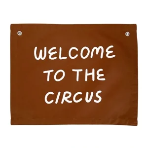 Welcome To The Circus Banner - CaringForTots - Professional Baby and Children's Products | Caring for Growth, Caring for Every Moment* Wall Hanging