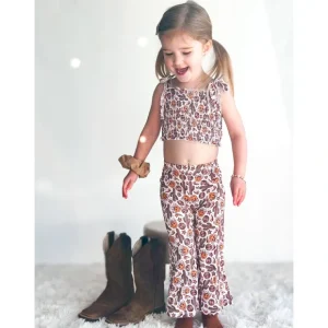 Western Dreamzzz Dream Smocked Flare Set - CaringForTots - Professional Baby and Children's Products | Caring for Growth, Caring for Every Moment* The Dream Smocked Flare Set
