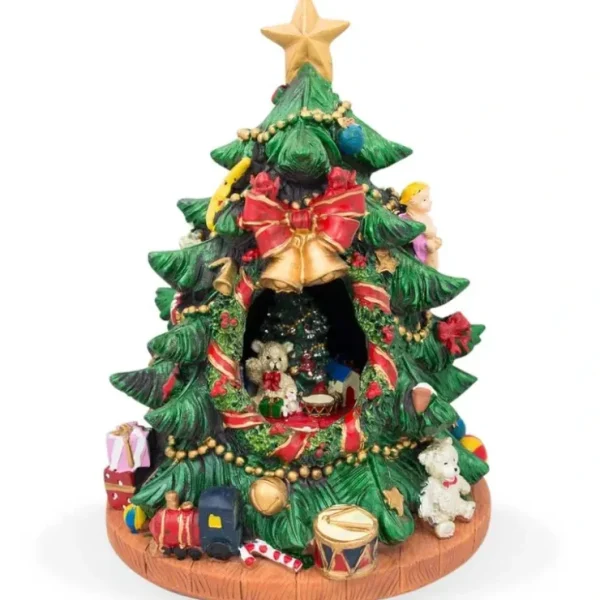 Whirling Melody Tabletop Tree: Spinning Musical Christmas Tree Figurine - CaringForTots - Professional Baby and Children's Products | Caring for Growth, Caring for Every Moment* Christmas Trees