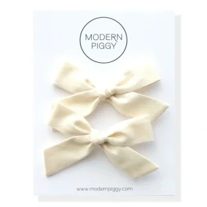 Whisper | Pigtail Set - Hand-tied Bow - CaringForTots - Professional Baby and Children's Products | Caring for Growth, Caring for Every Moment* Hand-tied bow