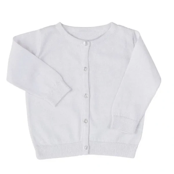 White Knit Cardigan - CaringForTots - Professional Baby and Children's Products | Caring for Growth, Caring for Every Moment* Clothing