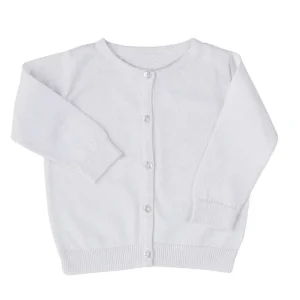 Clothing | White Knit Cardigan - CaringForTots - Professional Baby and Children's Products | Caring for Growth, Caring for Every Moment