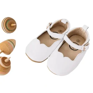 White Olivia - CaringForTots - Professional Baby and Children's Products | Caring for Growth, Caring for Every Moment* Flats