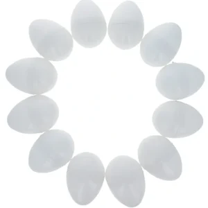 Shop All | 12 White Plastic Easter Eggs - CaringForTots - Professional Baby and Children's Products | Caring for Growth, Caring for Every Moment