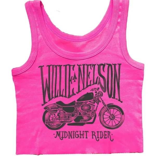 Clothing | Willie Nelson Not-Quite Crop Tank - CaringForTots - Professional Baby and Children's Products | Caring for Growth, Caring for Every Moment