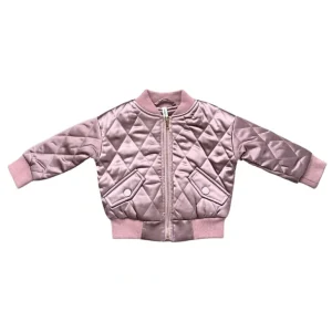 Clothing | Winter Mauve Bomber Jacket - CaringForTots - Professional Baby and Children's Products | Caring for Growth, Caring for Every Moment