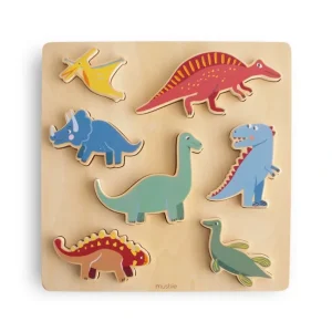 Clothing | Wooden Dino Puzzle - CaringForTots - Professional Baby and Children's Products | Caring for Growth, Caring for Every Moment