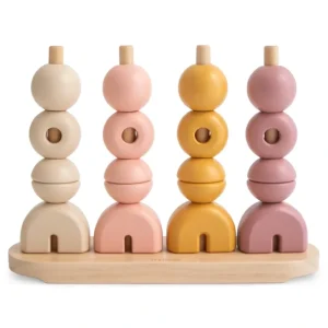 Clothing | Wooden Multi Shape Stacker - CaringForTots - Professional Baby and Children's Products | Caring for Growth, Caring for Every Moment